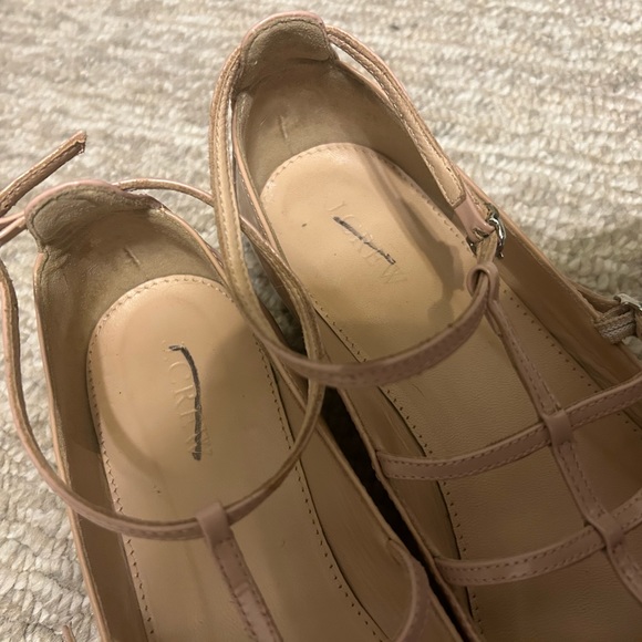 J crew flats 7 two tone nude pointed toe - Picture 5 of 6